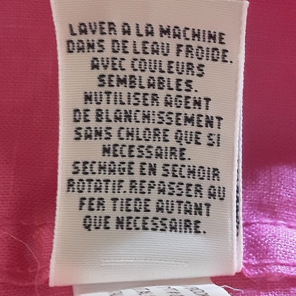 Eddie Bauer 100% Linen Pink Sleeveless Collared Button Up Shirt Size XS - Picture 10 of 11